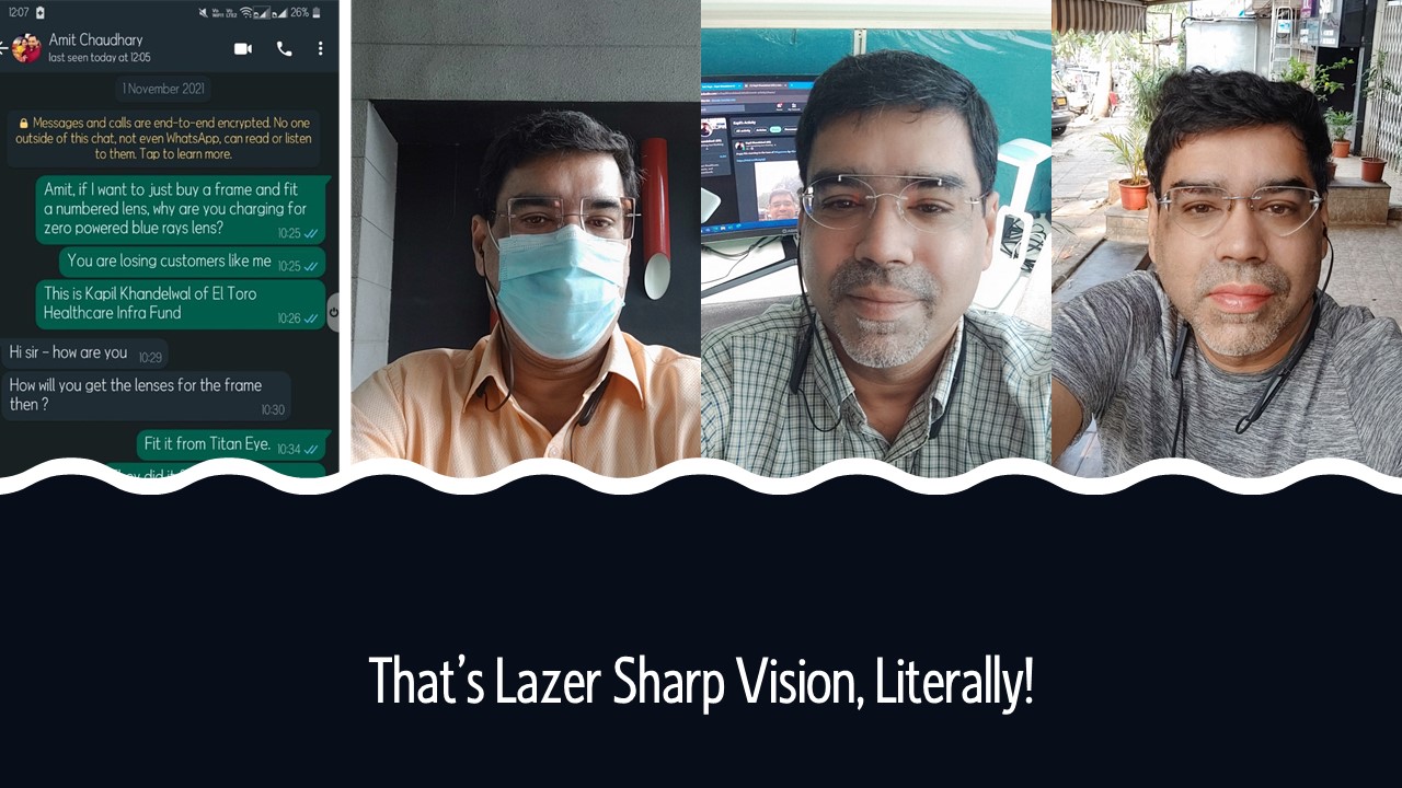 That’s Lazer Sharp Vision, Literally!